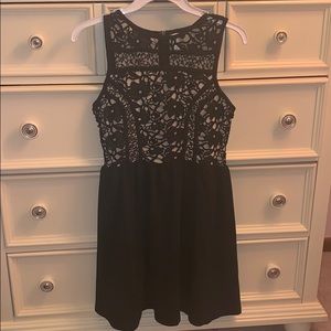 Xhilaration lace black/nude dress
